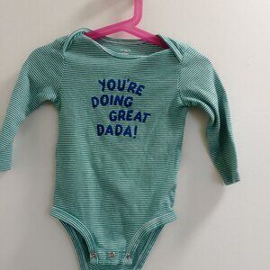 "Carter's, You're Doing Great Dada! Long Sleeved, Unisex Onesie
